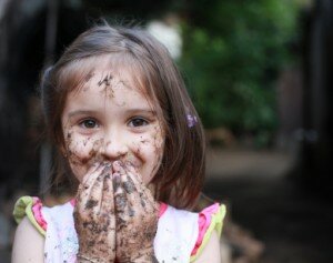dirt can be beneficial to kids