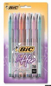 Bic pens for women